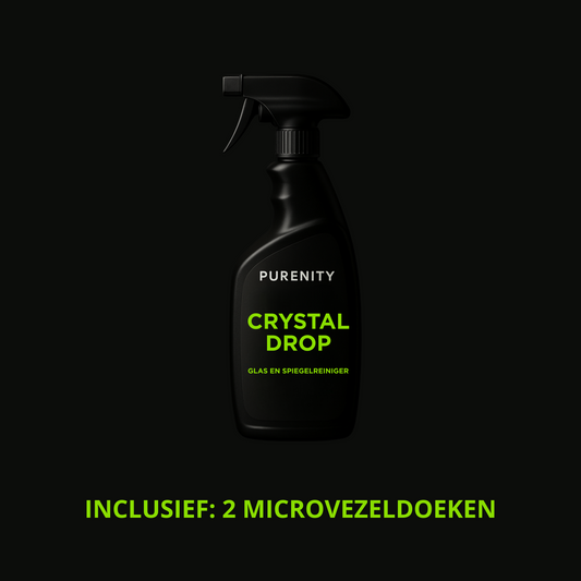 CrystalDrop Set | 1× Reiniger + 2× Luxe Microvezeldoeken