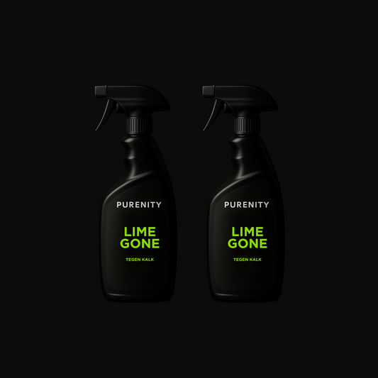 Purenity – LimeGone Duo | 2× Ontkalker + 2× Microvezeldoeken